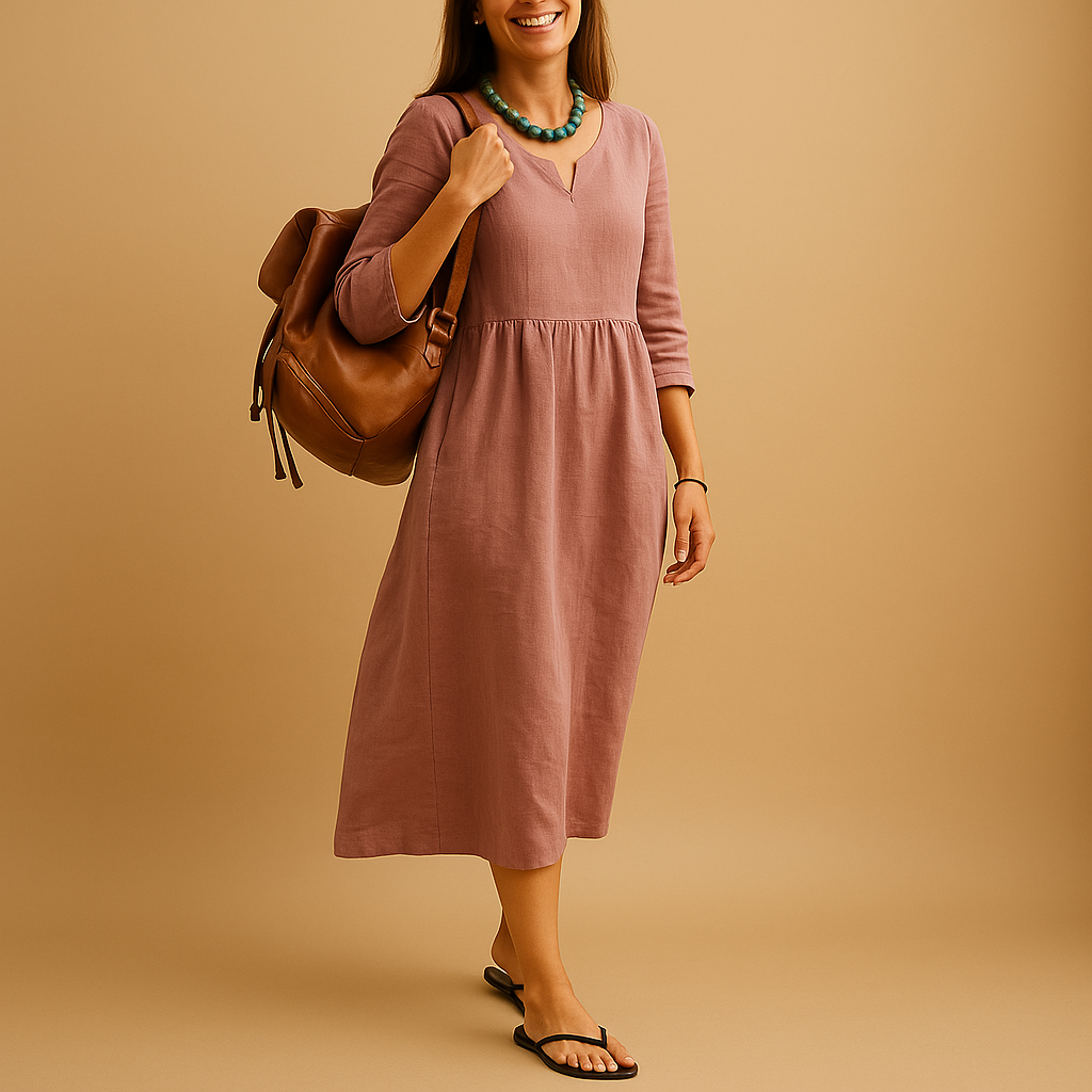Elise | Elegante casual midi-jurk voor dames