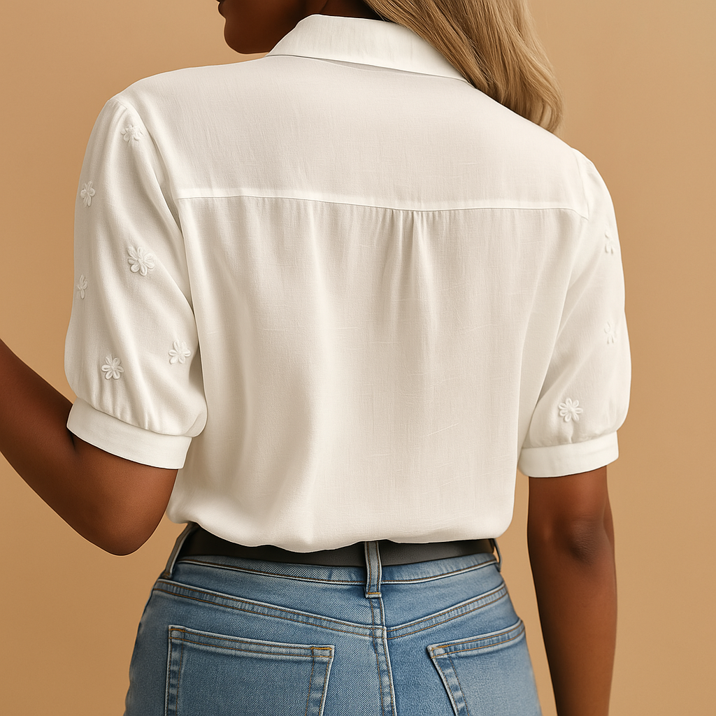 Elvira | Modieuze witte blouse voor dames
