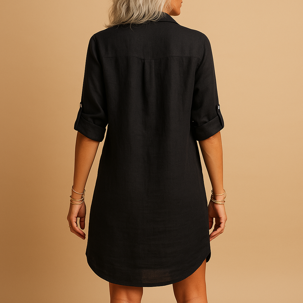 Blouse-jurk met taille-accent voor dames | Marit