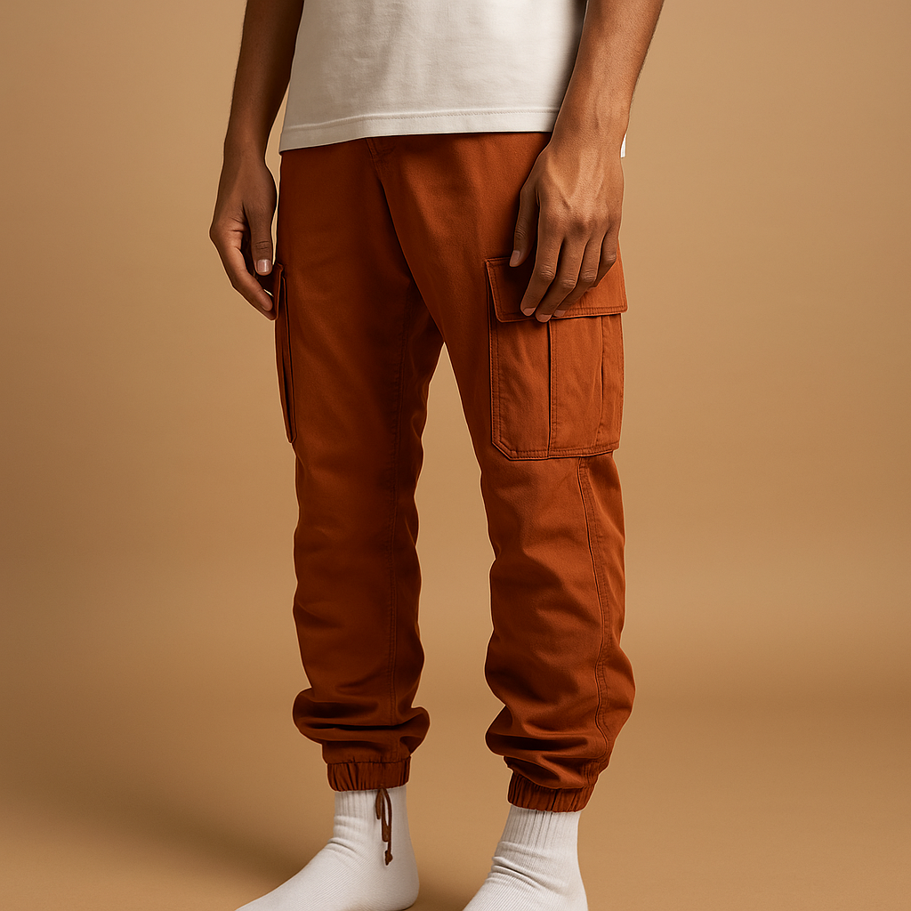 Regular fit cargo broek voor heren met zakken | Milan