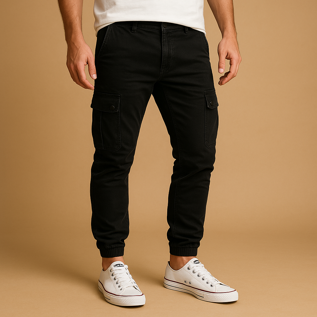 Daan | Cargo broek met zakken voor heren
