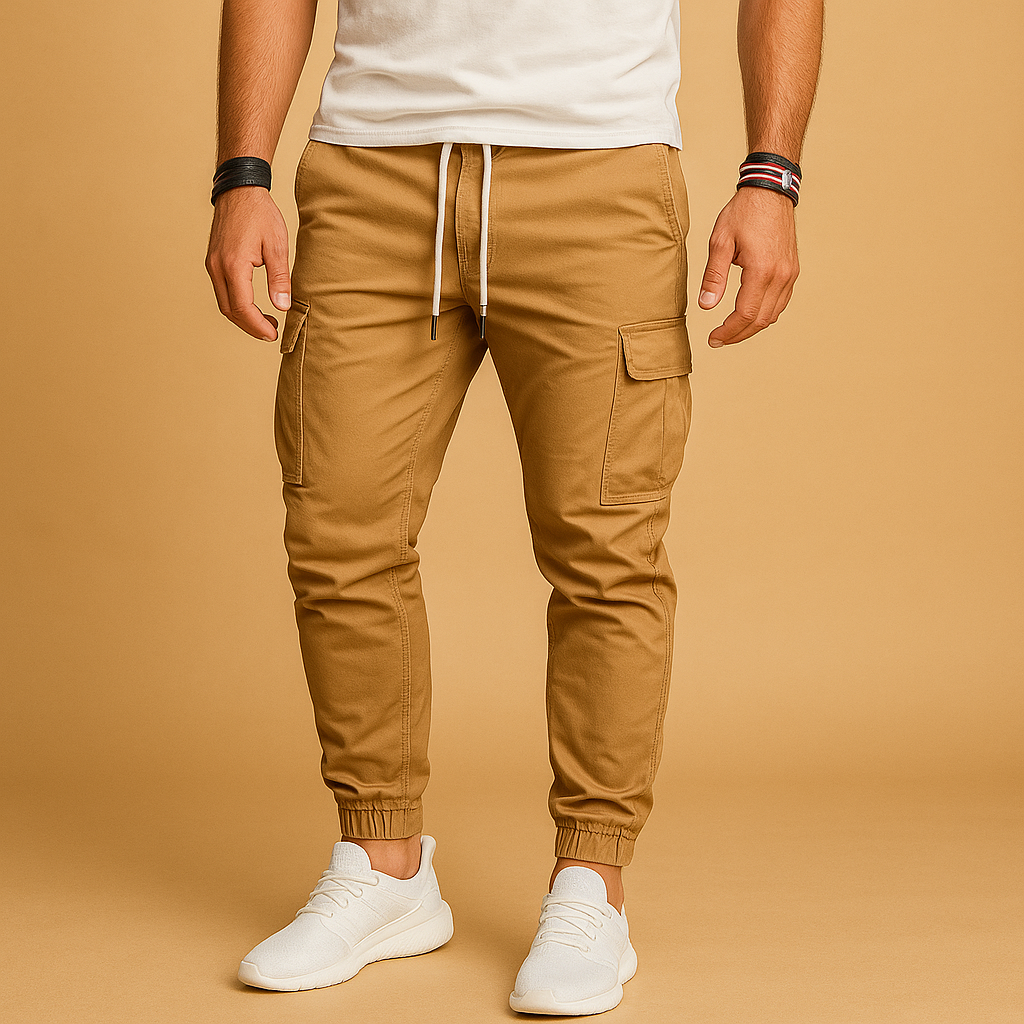 Daan | Cargo broek met zakken voor heren