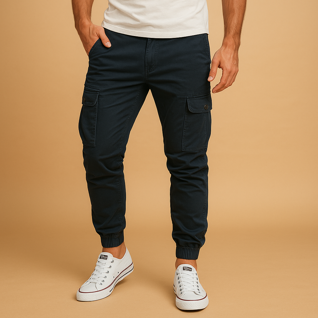 Daan | Cargo broek met zakken voor heren