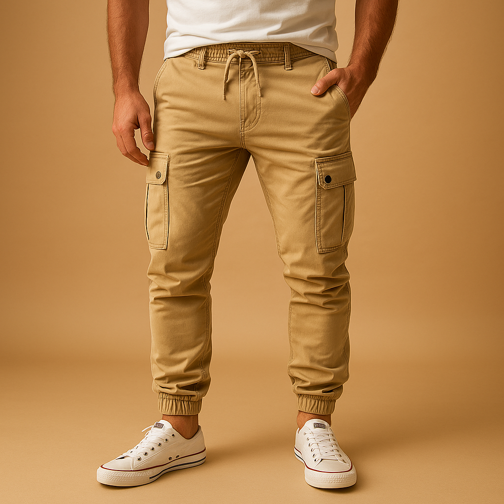 Daan | Cargo broek met zakken voor heren
