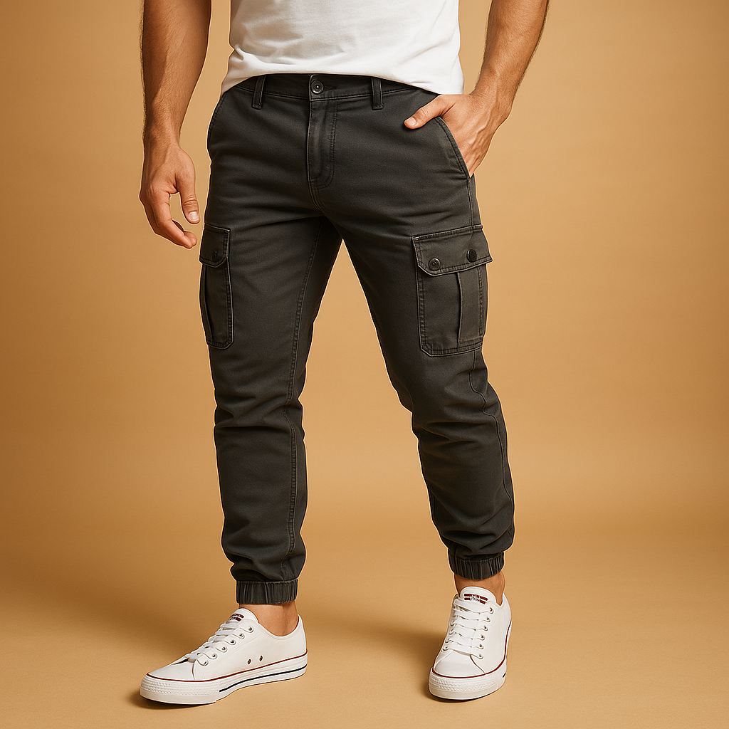 Daan | Cargo broek met zakken voor heren