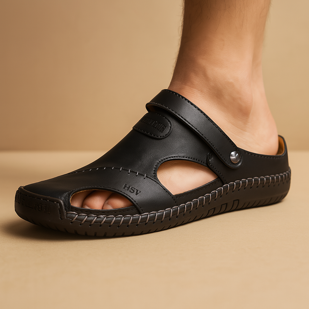 Comfortabele wandelsandalen voor heren met dubbele band | Koen