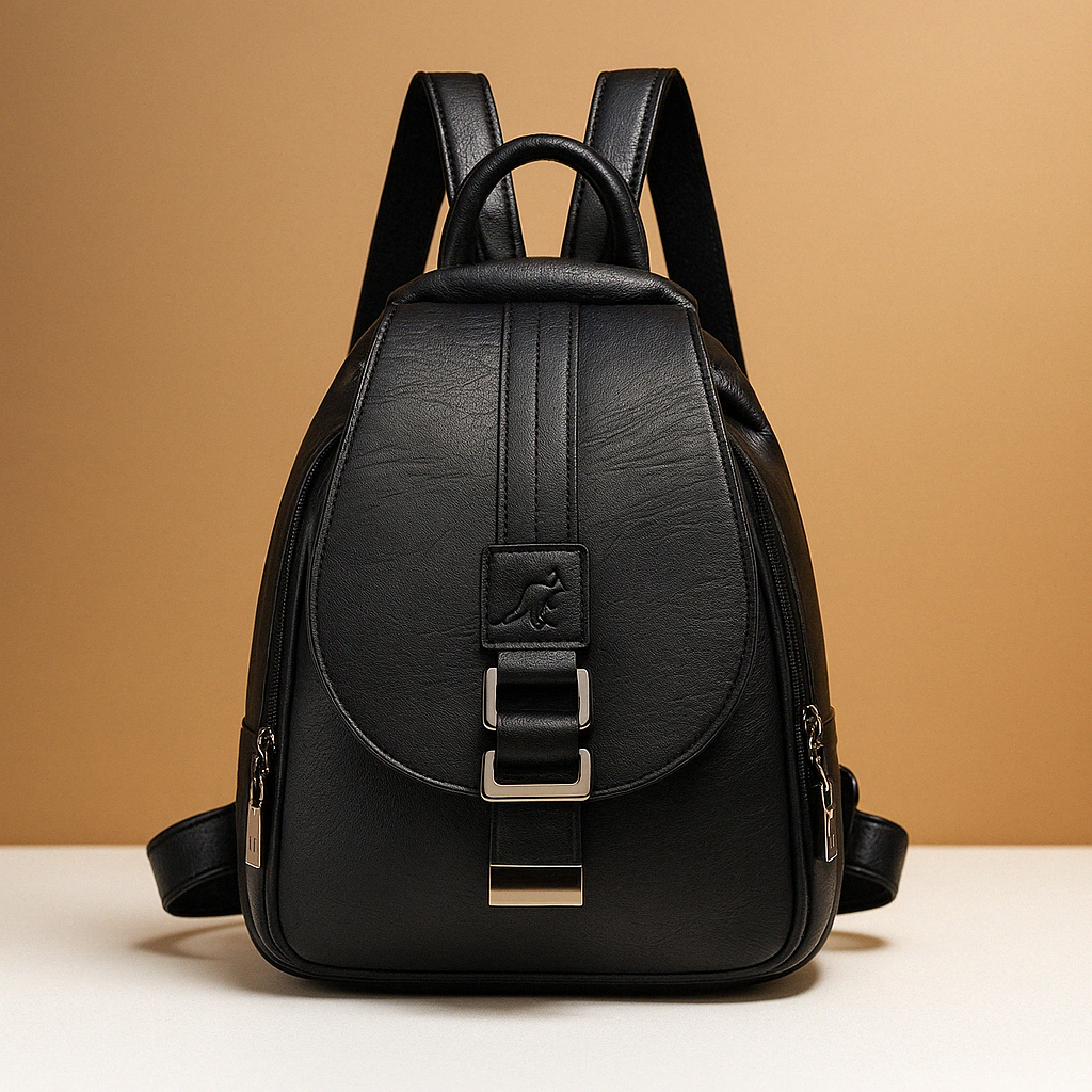 Elegante PU-leren rugzak met minimalistisch design voor dames | Danique