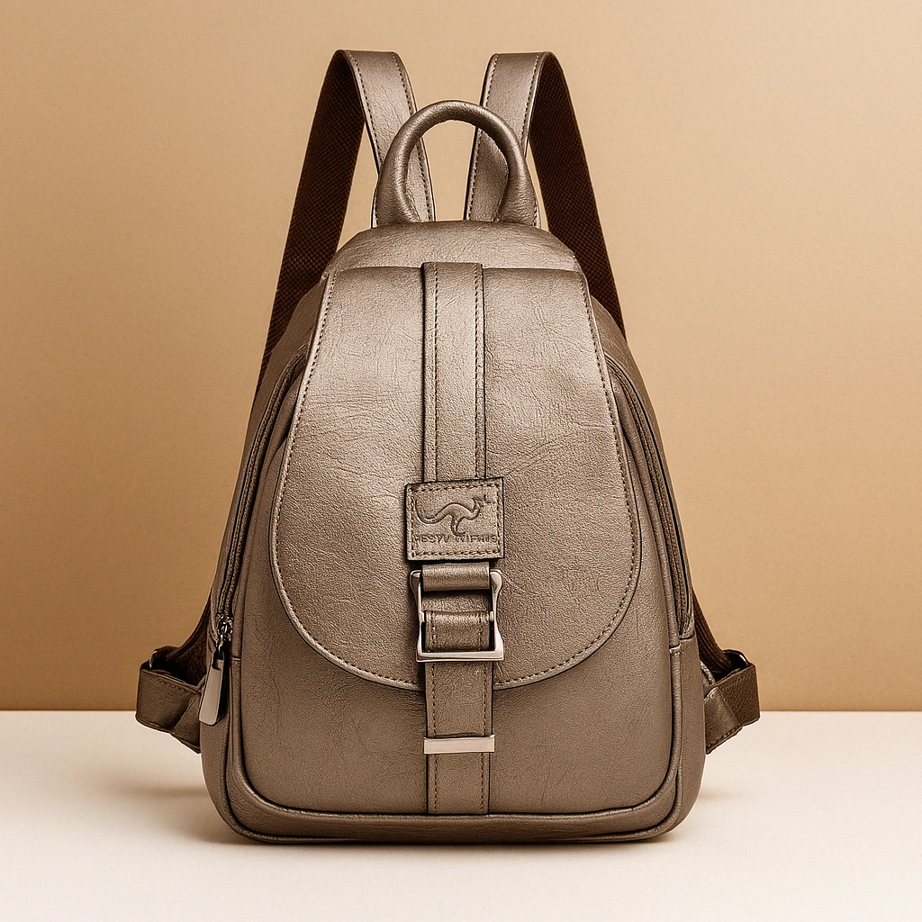 Elegante PU-leren rugzak met minimalistisch design voor dames | Danique
