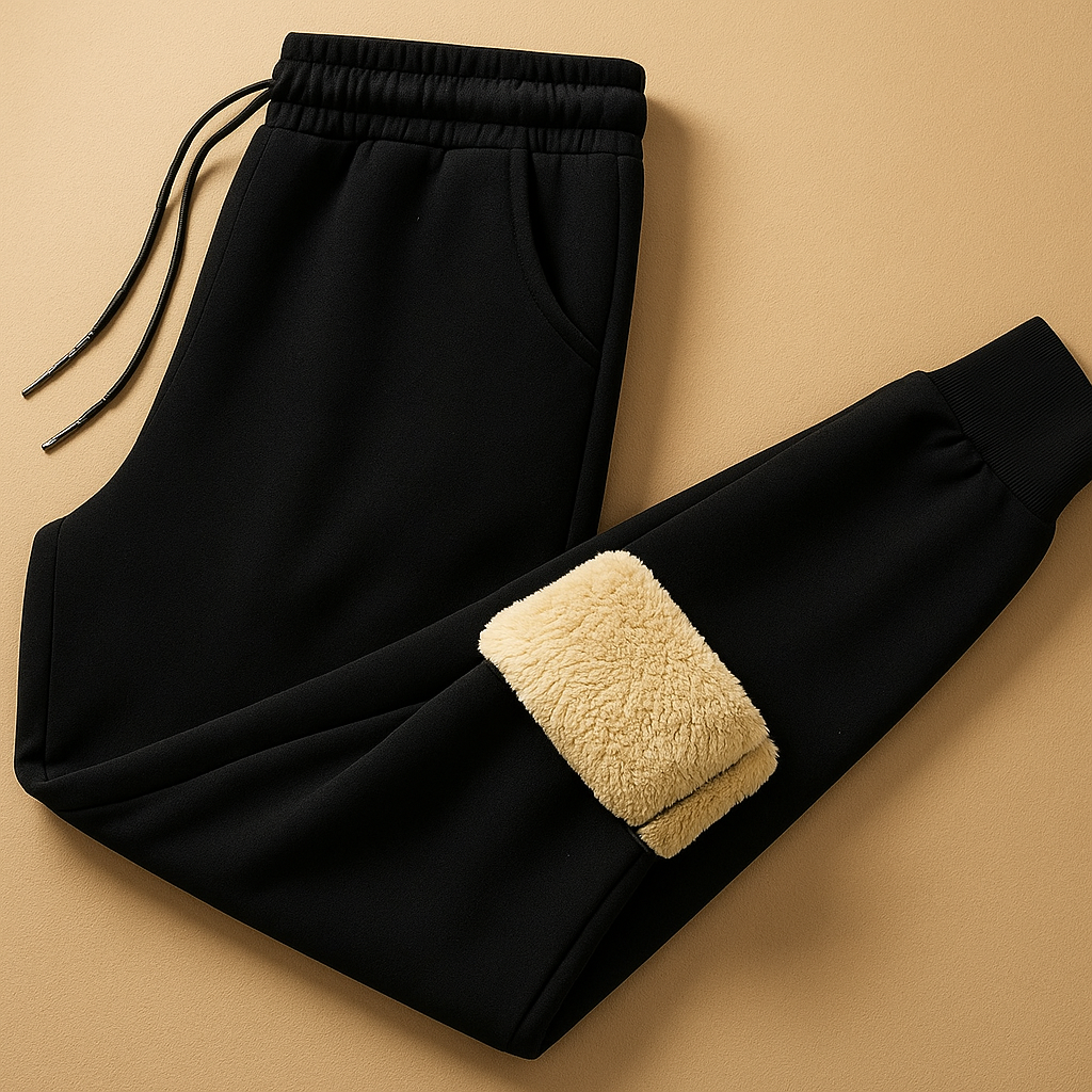 Gebreide winterbroek met elastische taille voor heren | Bram