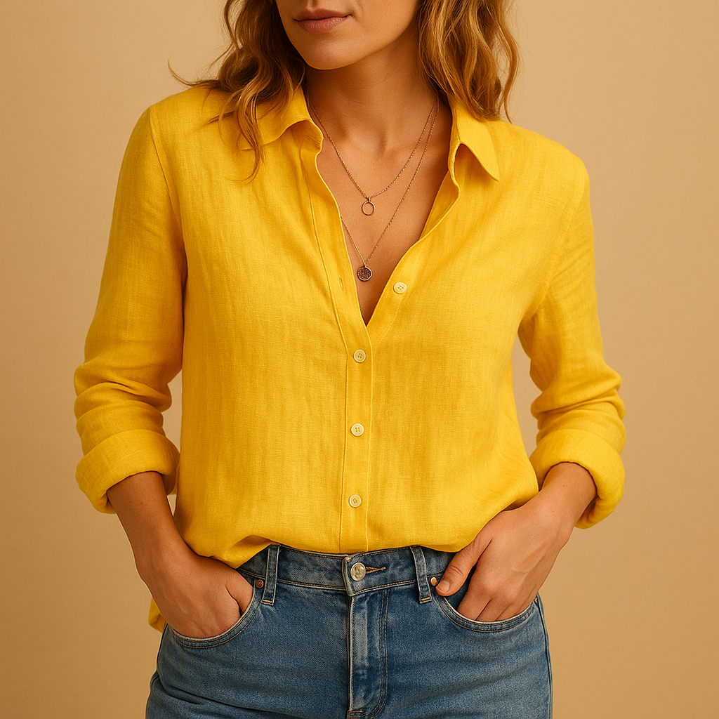 Luchtige casual blouse met relaxte pasvorm voor dames | Serena