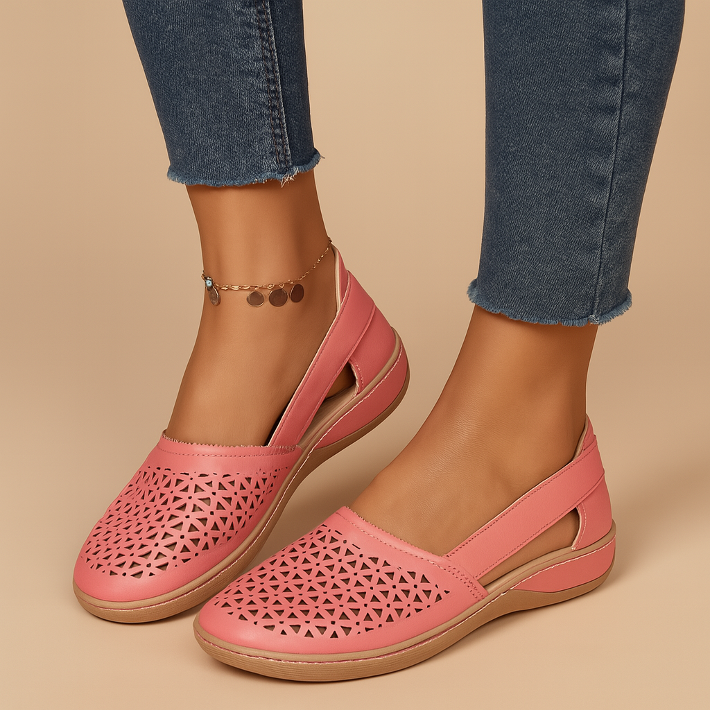 Luchtige instapschoenen met cut-outs voor dames | Elvira