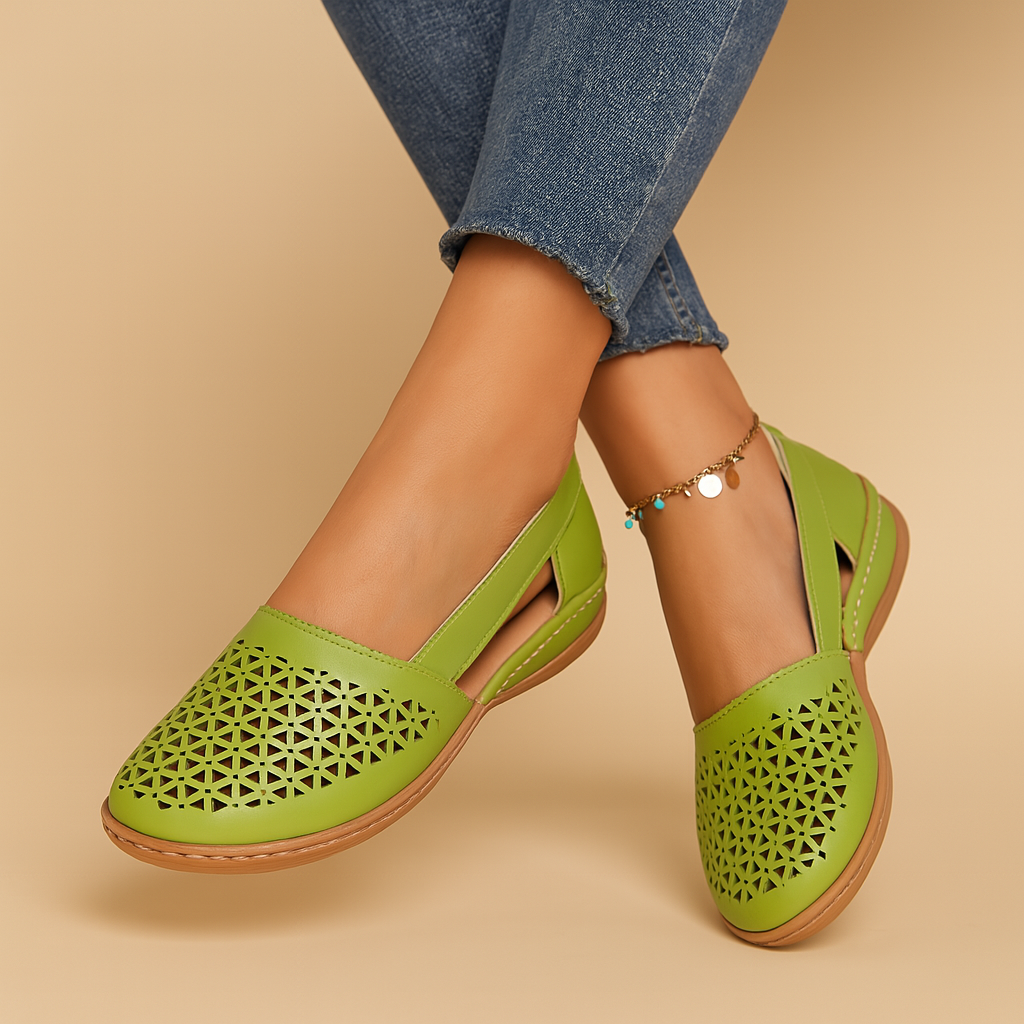 Luchtige instapschoenen met cut-outs voor dames | Elvira