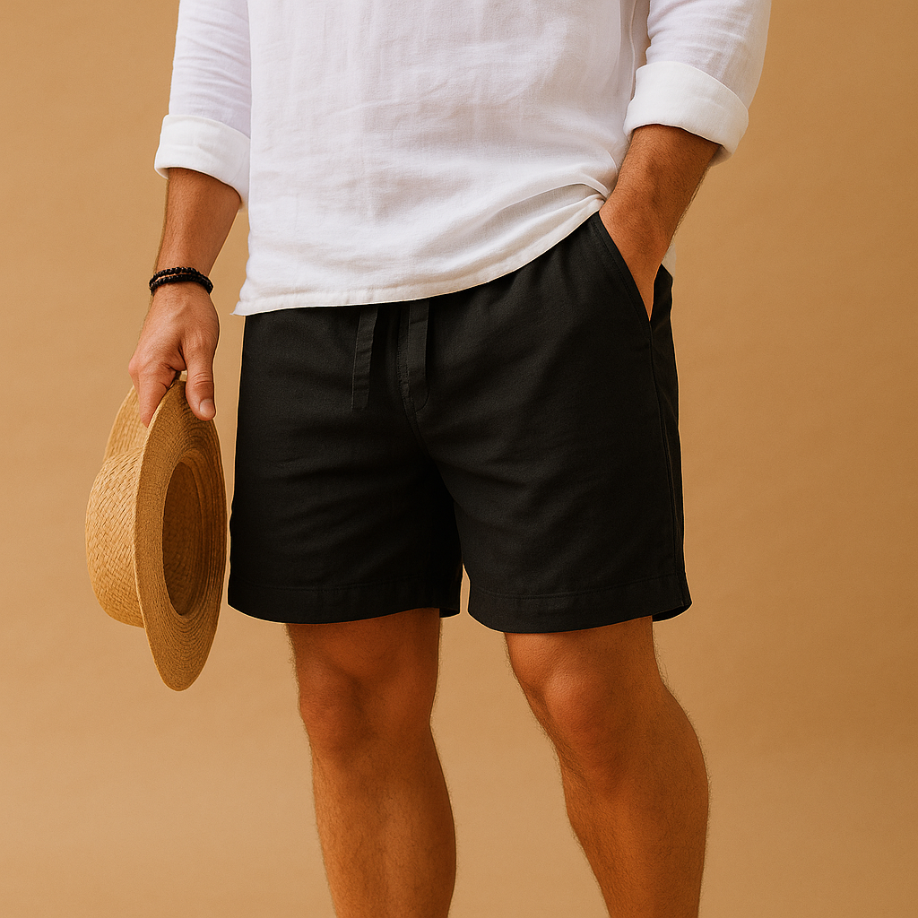 Niels | Luchtige zomershort met koordsluiting voor heren