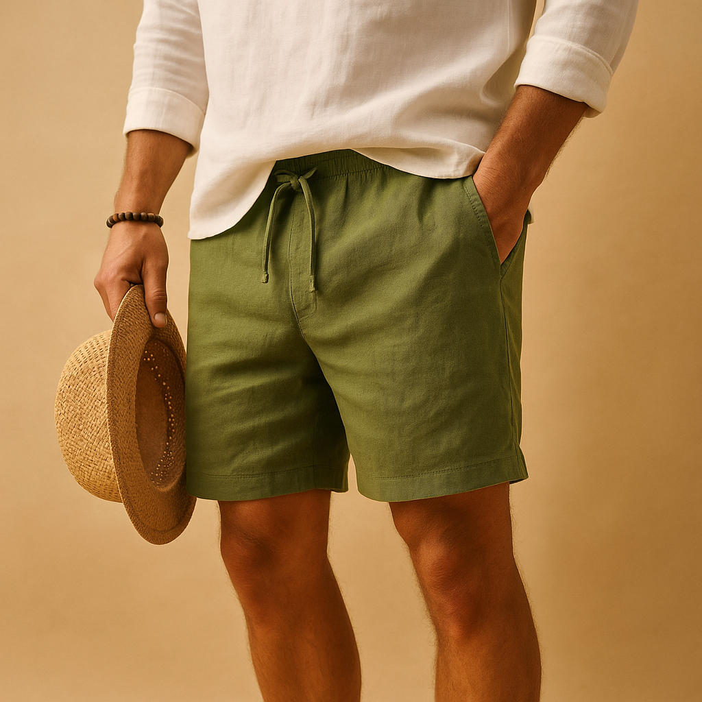 Niels | Luchtige zomershort met koordsluiting voor heren