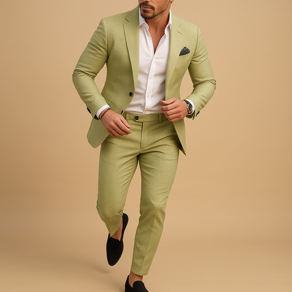Slim fit herenpak met blazer en pantalon voor formele gelegenheden | Michael