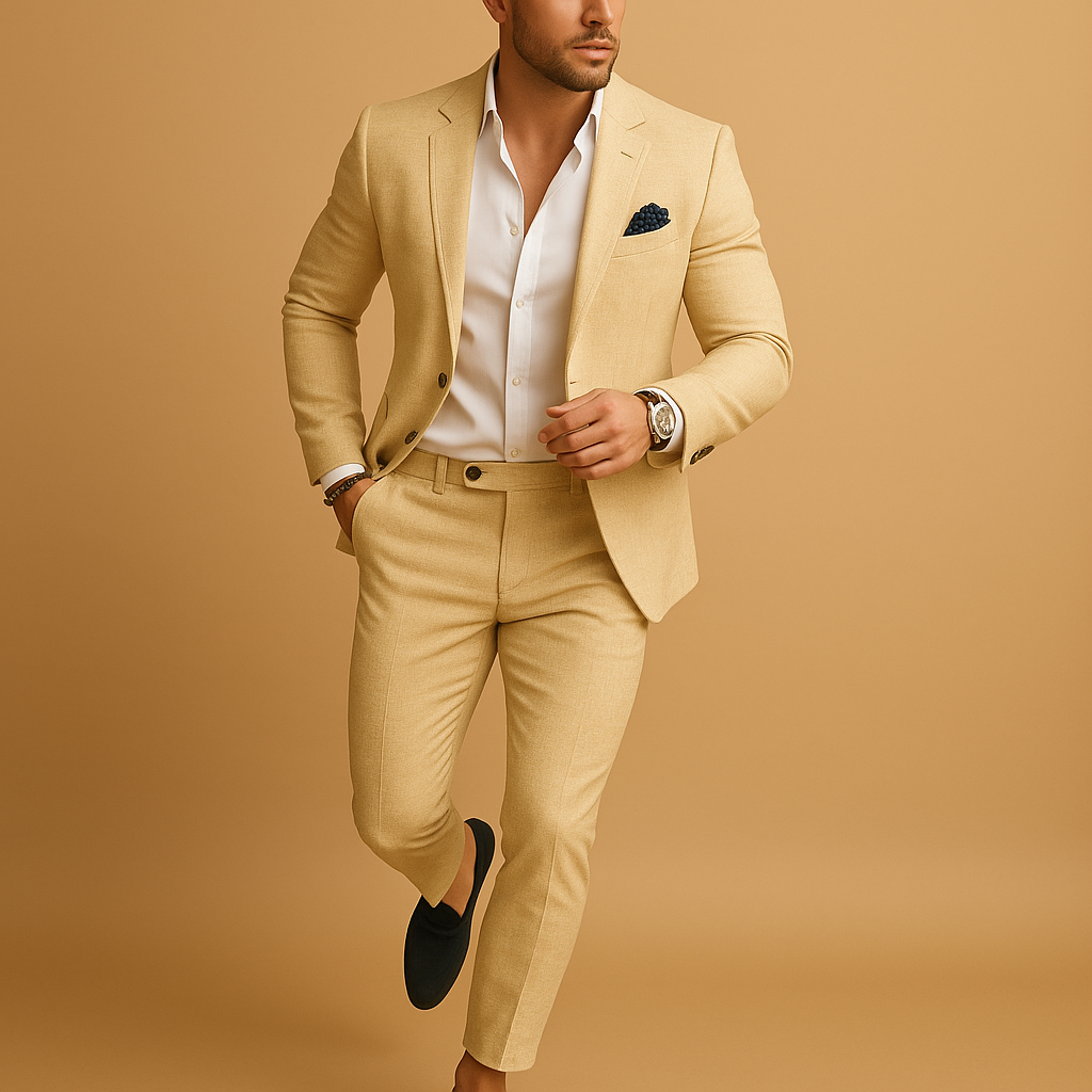 Slim fit herenpak met blazer en pantalon voor formele gelegenheden | Michael