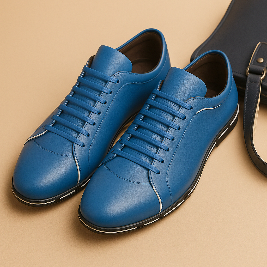 Stijlvolle veterschoenen met comfortabele zool voor heren | Sanjin