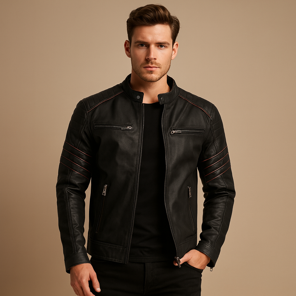 Stoere bikerjack voor heren | Daan