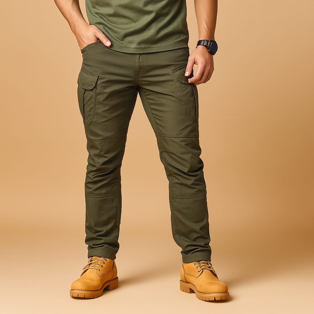 Tactische cargobroek met militaire look voor heren | Rens
