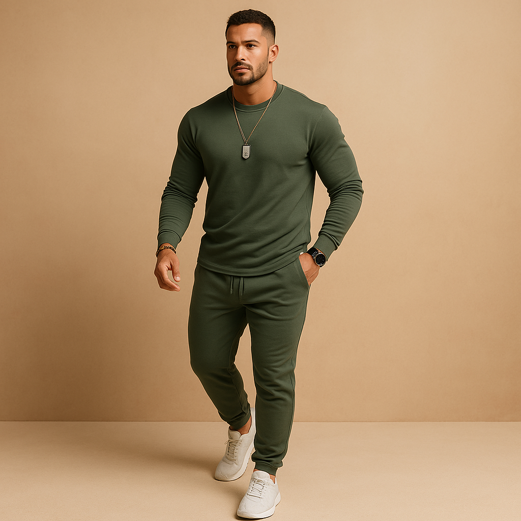 Trainingspak met sweater en joggingbroek voor heren | Luka