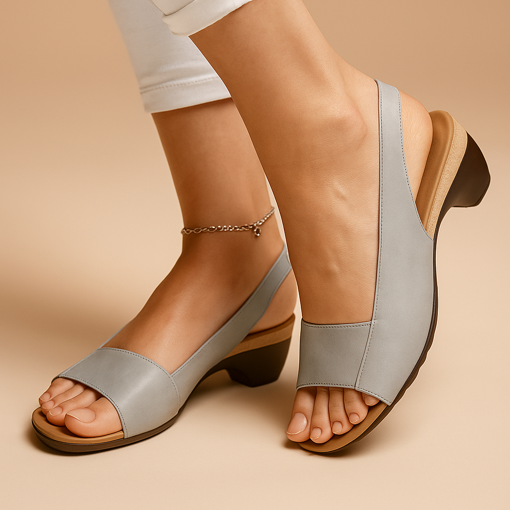 Zomerse sandalen met verstelbare bandjes en demping voor dames | Malou