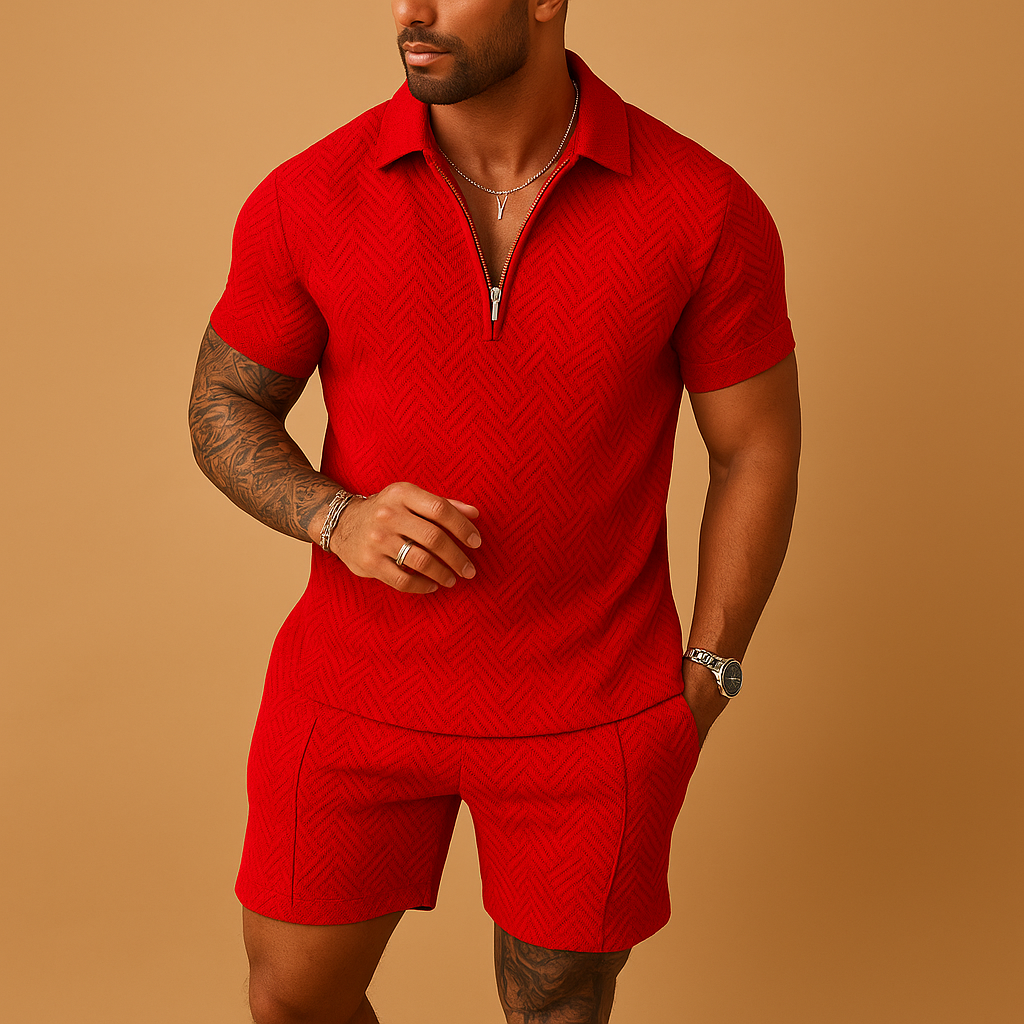 Zomerset met polo en korte broek voor heren | Hugo