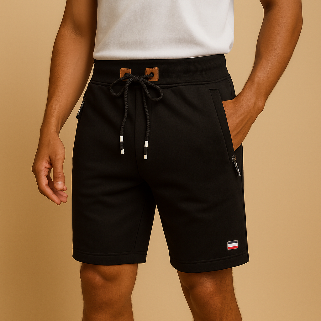 Ademend sportief short met zakken voor heren | Gijs