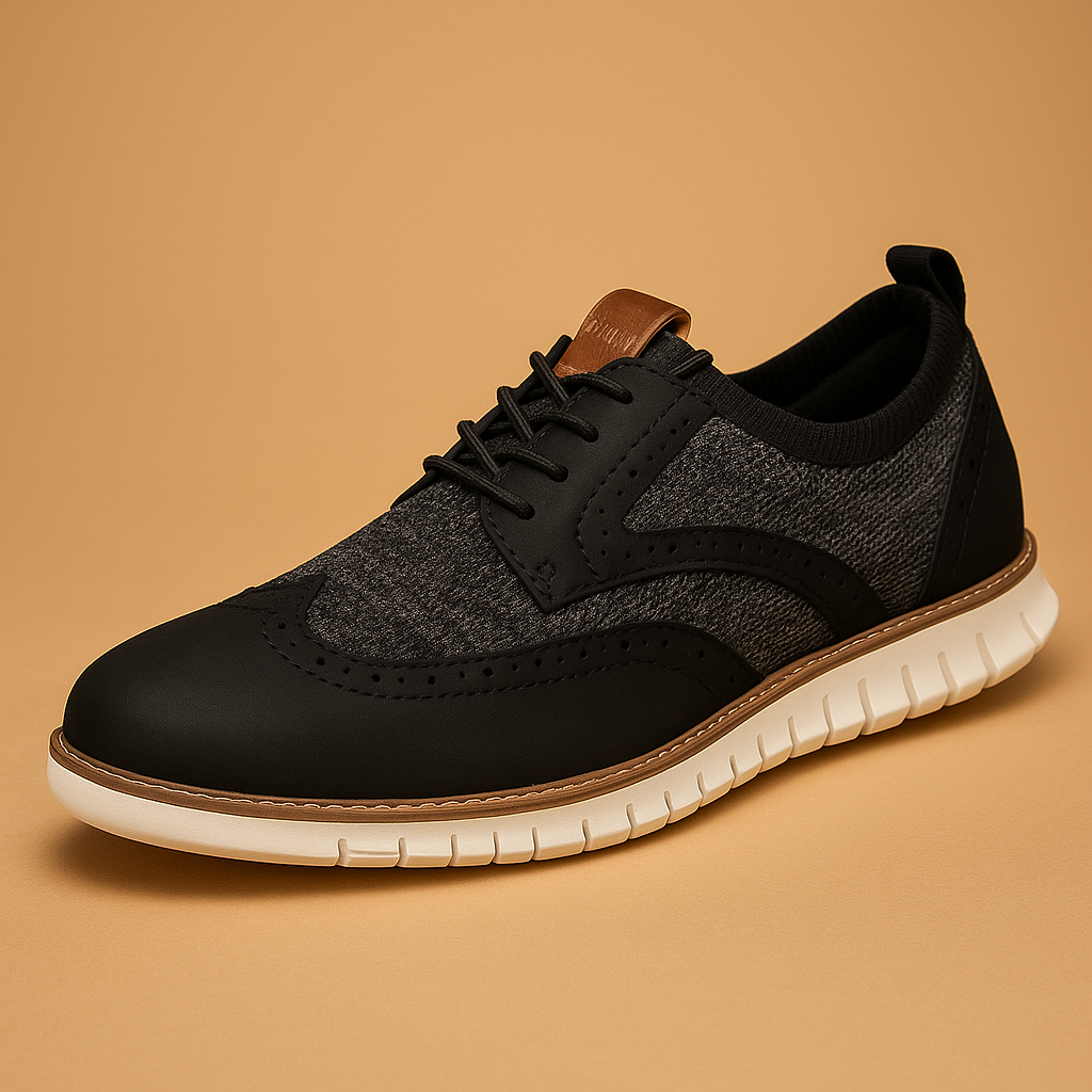 Ademende herenschoenen met brogue detail voor heren | Thijs