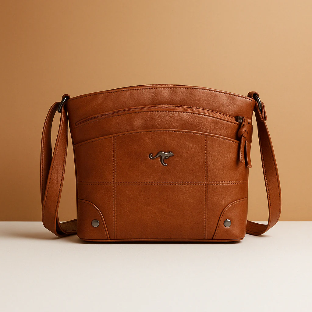 Compacte schoudertas met effen kleur en elegante afwerking voor dames | Isabelle