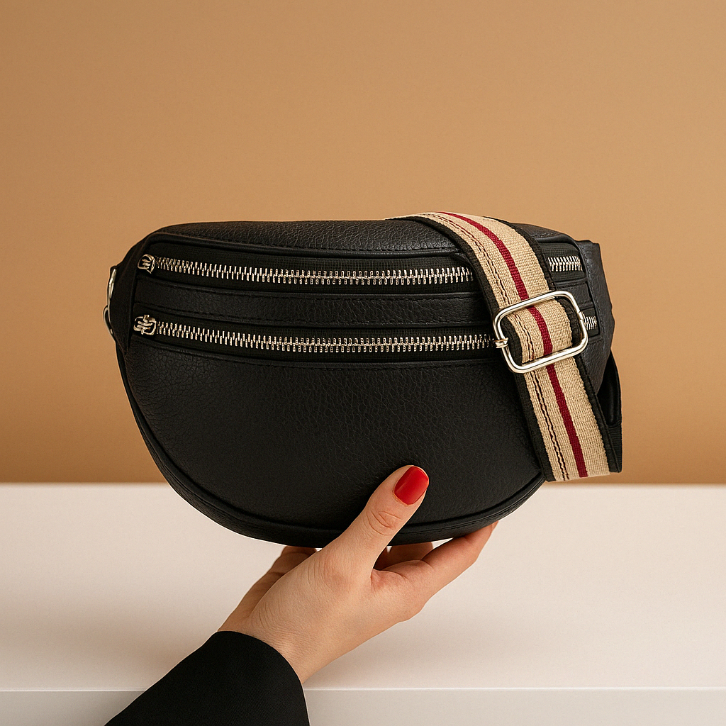 Crossbodytas met dubbele rits en tijdloos ontwerp voor dames | Romy
