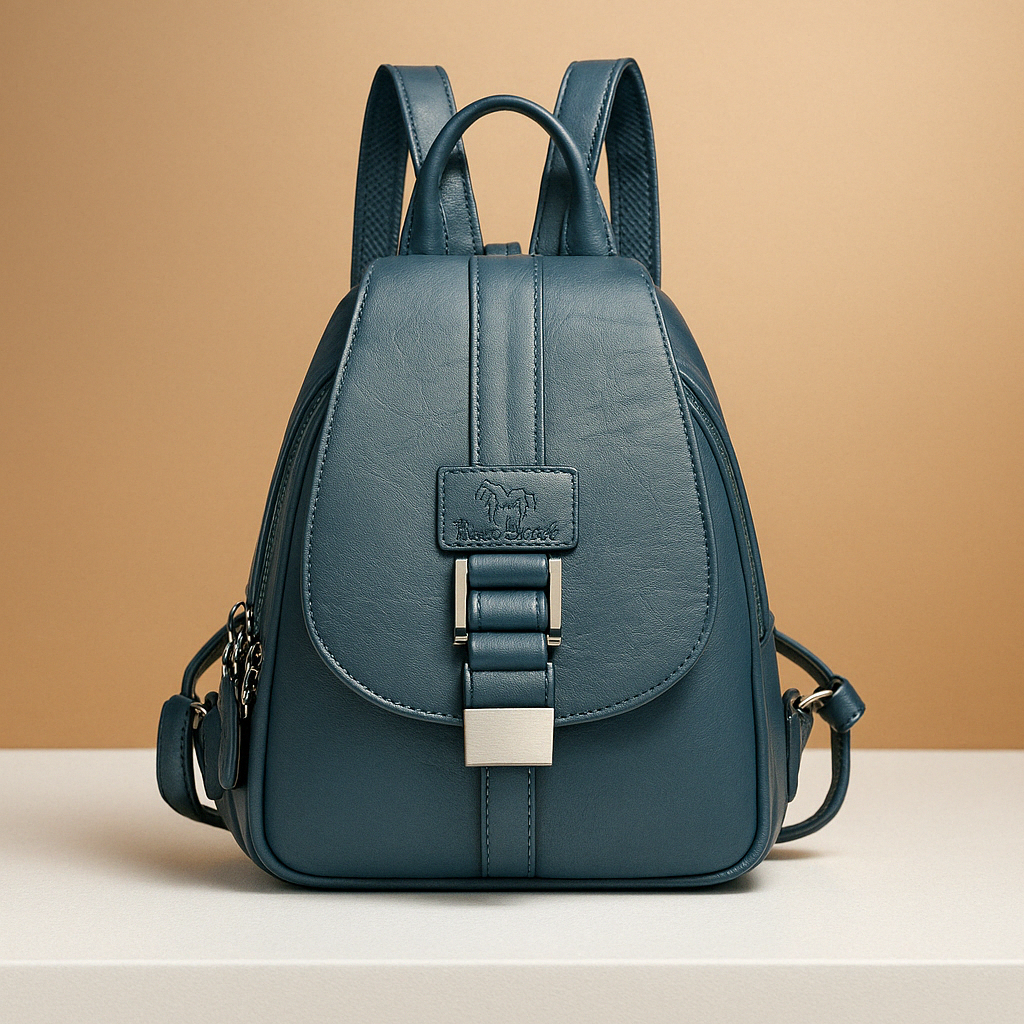 Elegante PU-leren rugzak met minimalistisch design voor dames | Danique