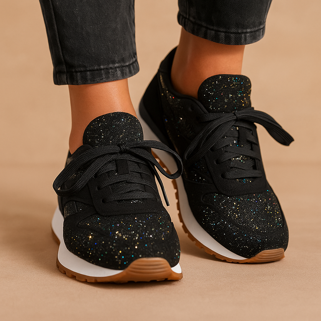 Glitter sneakers met pailletten voor dames | Fenne