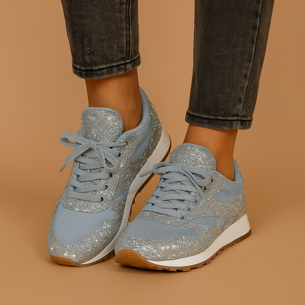 Glitter sneakers met pailletten voor dames | Fenne