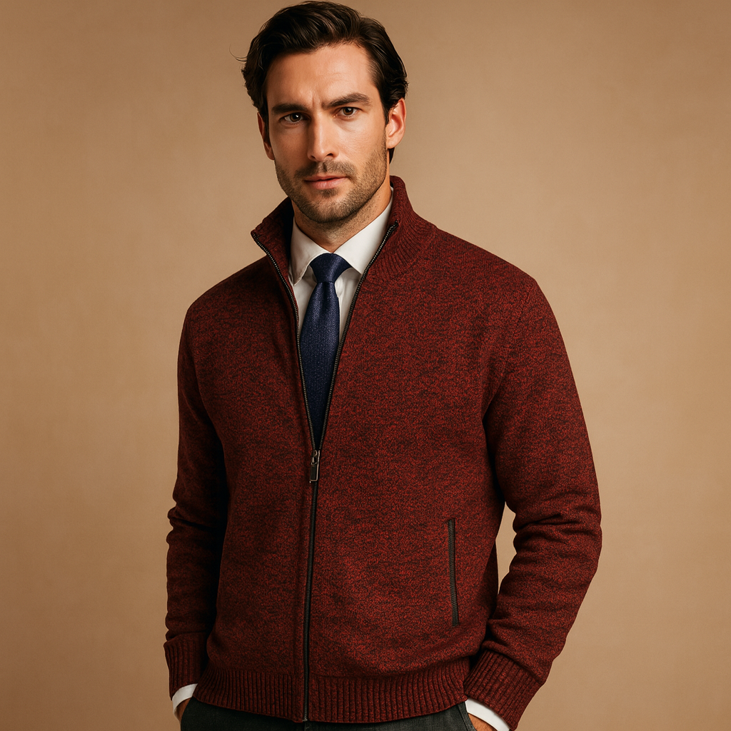 Heren vest met rits voor casual en sportieve looks | Milan
