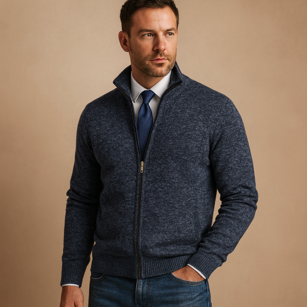 Heren vest met rits voor casual en sportieve looks | Milan