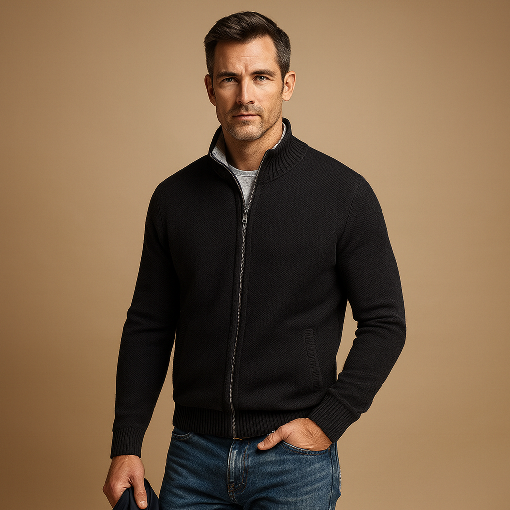 Heren vest met rits voor casual en sportieve looks | Milan