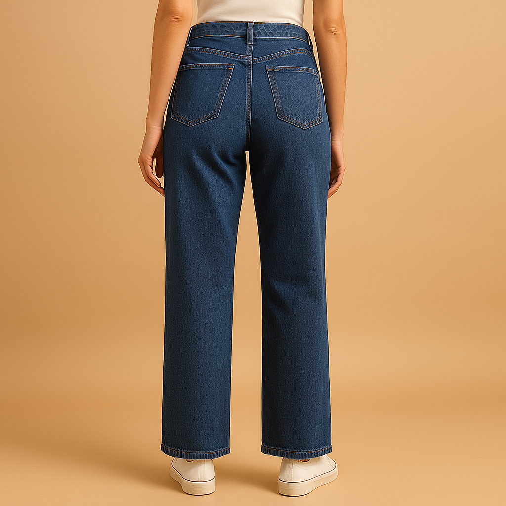 High-waisted loose fit jeans voor dames | Fleur