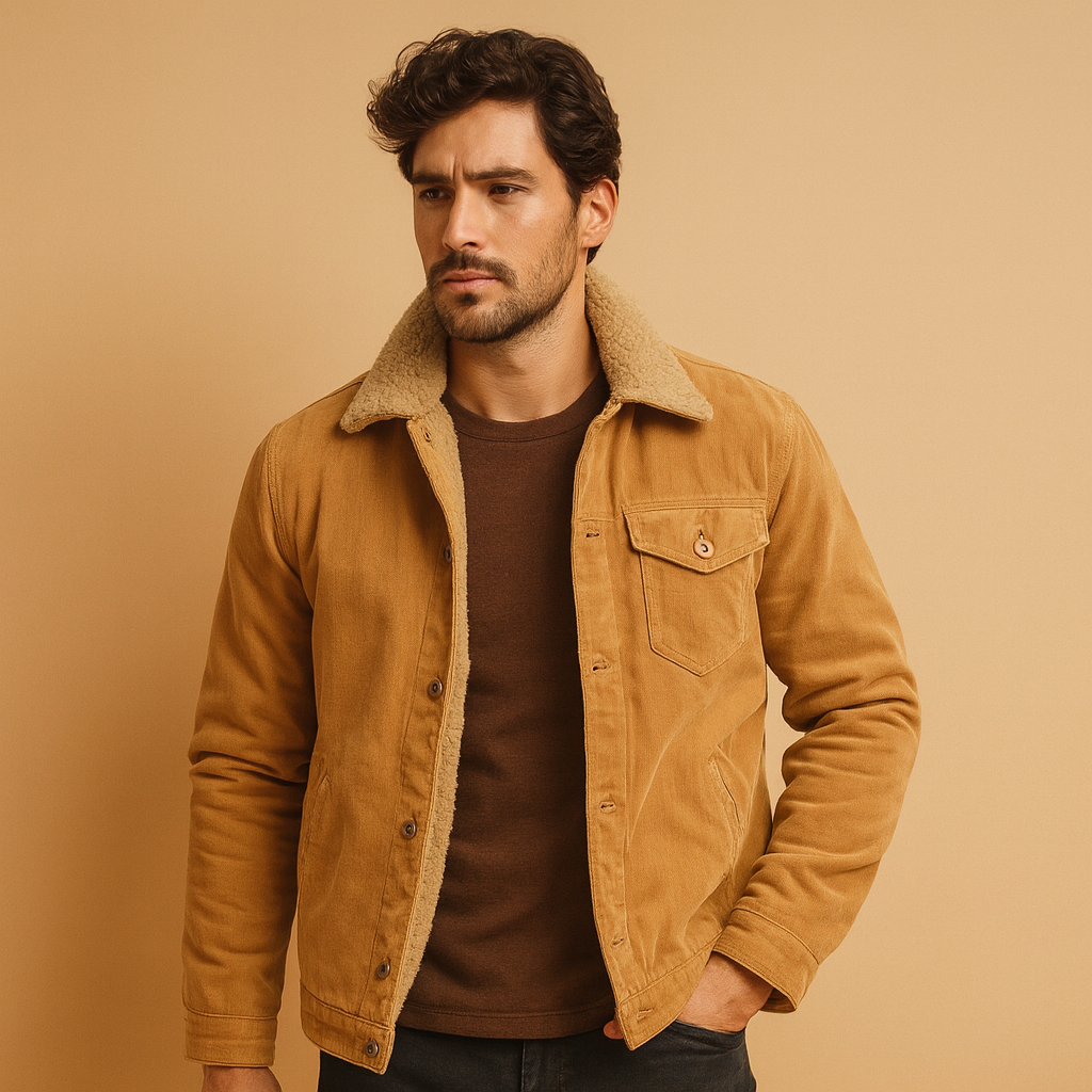 Klassieke winterjas met knopen voor heren | Pieter