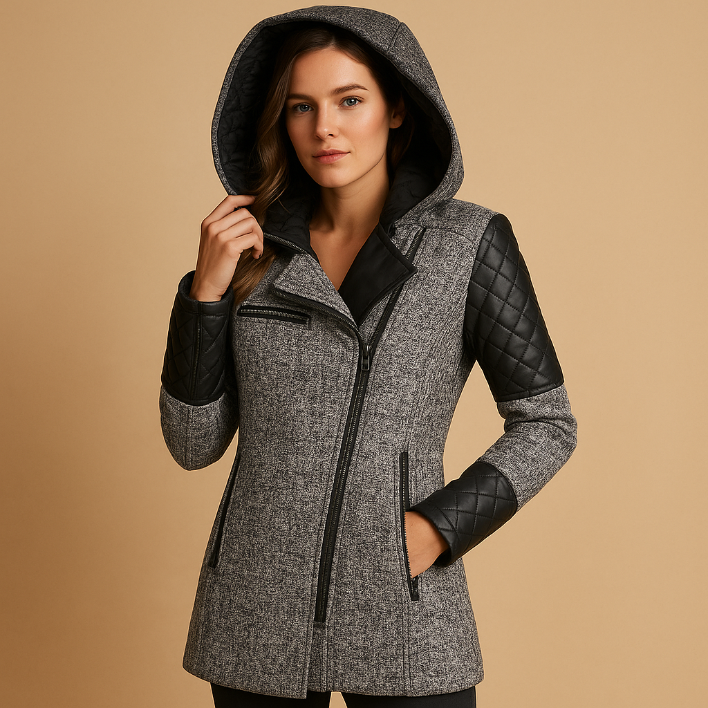 Lange winterjas met capuchon voor dames | Lotte