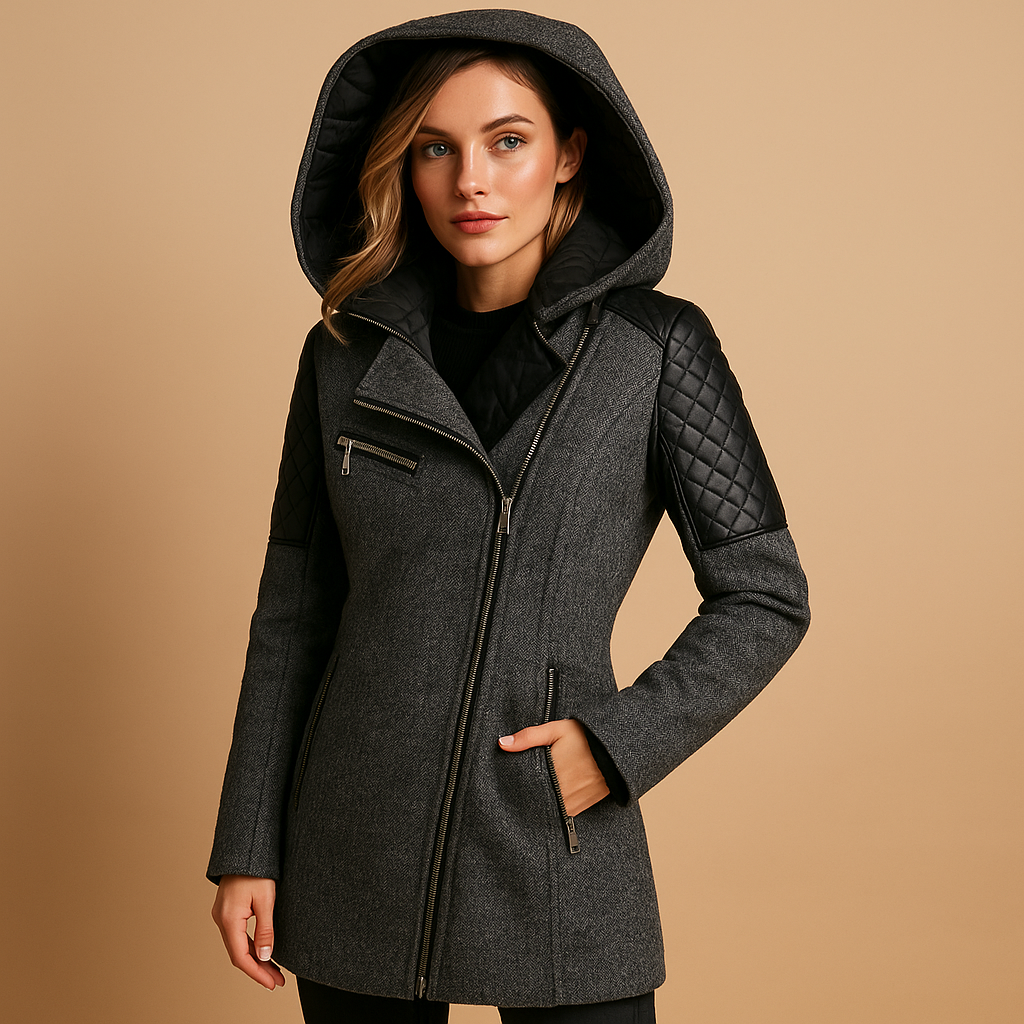 Lange winterjas met capuchon voor dames | Lotte