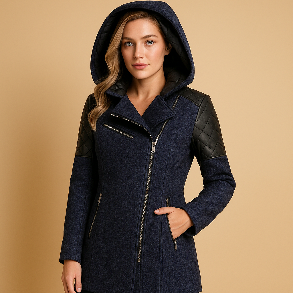 Lange winterjas met capuchon voor dames | Lotte