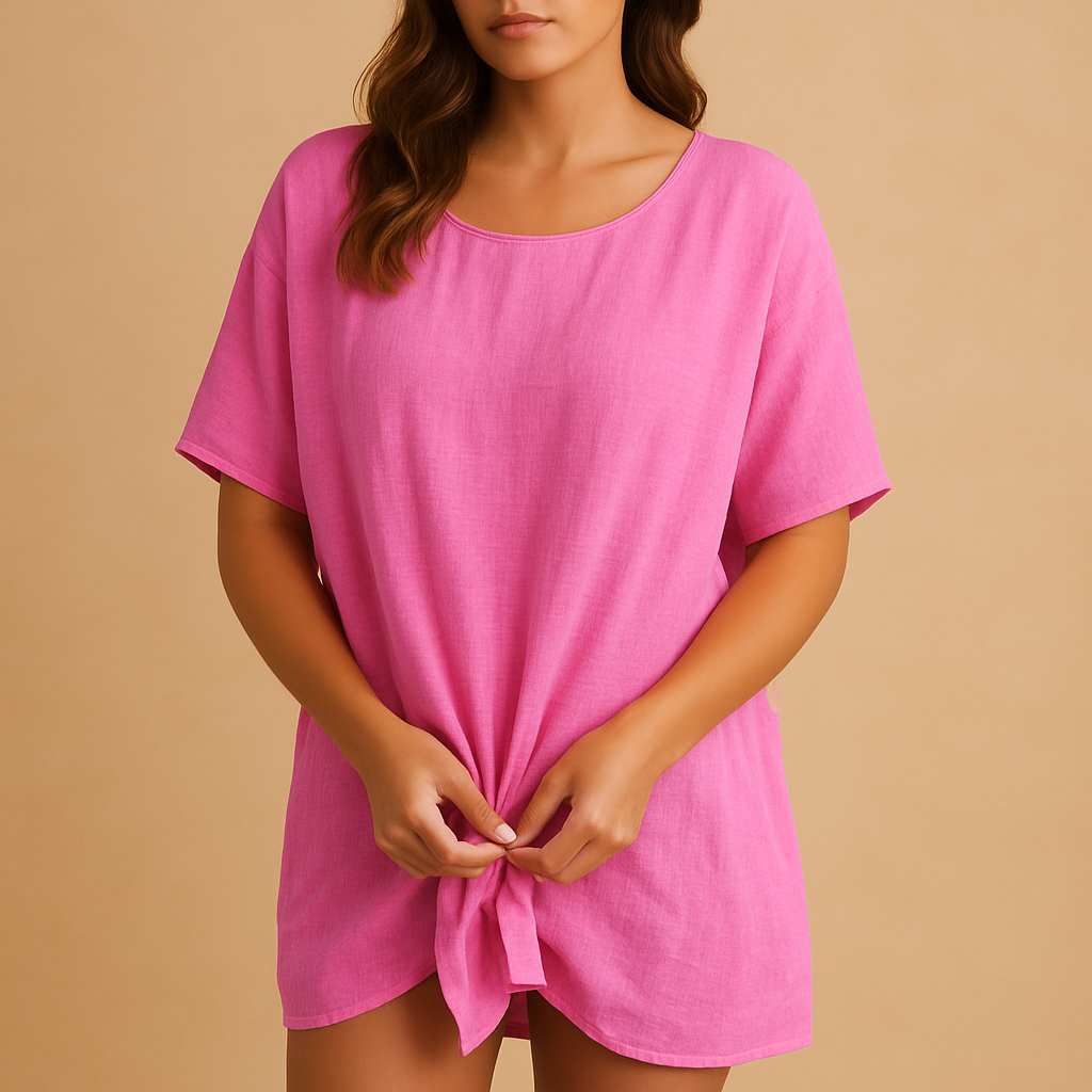 Luchtige midi-jurk tot op de knie voor dames | Maud