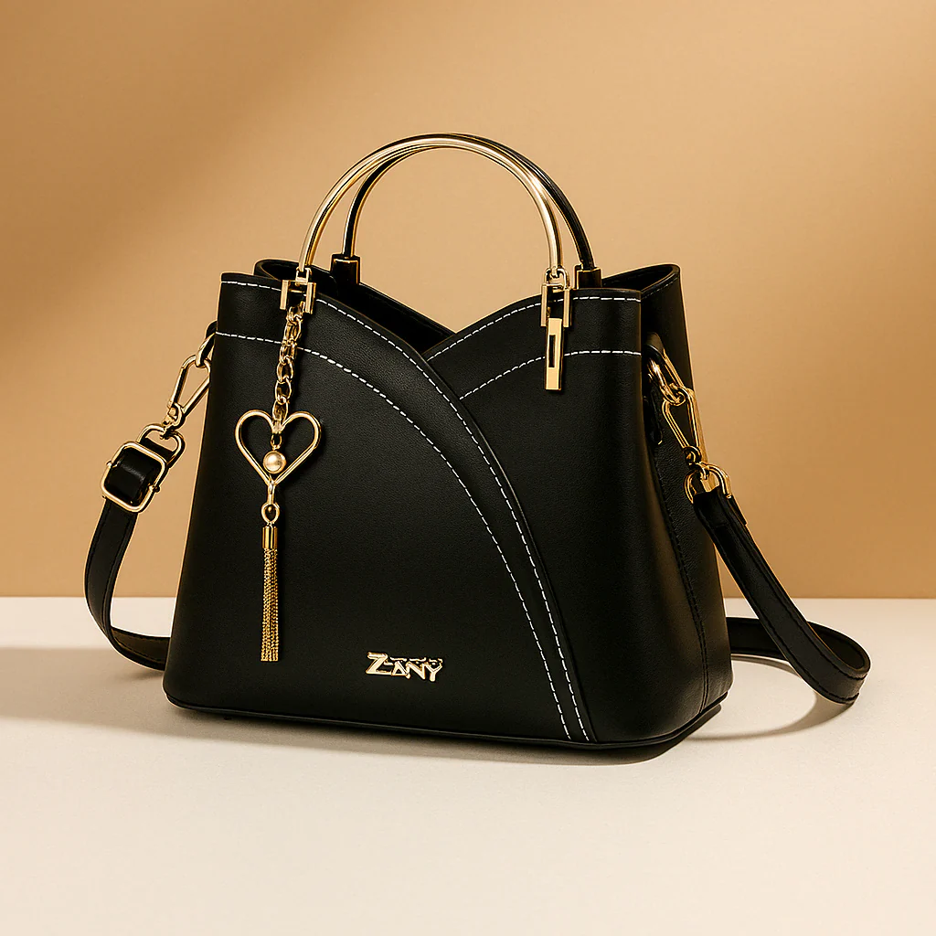 Schoudertas met geometrisch patroon en verstelbare riem voor dames | Elvira