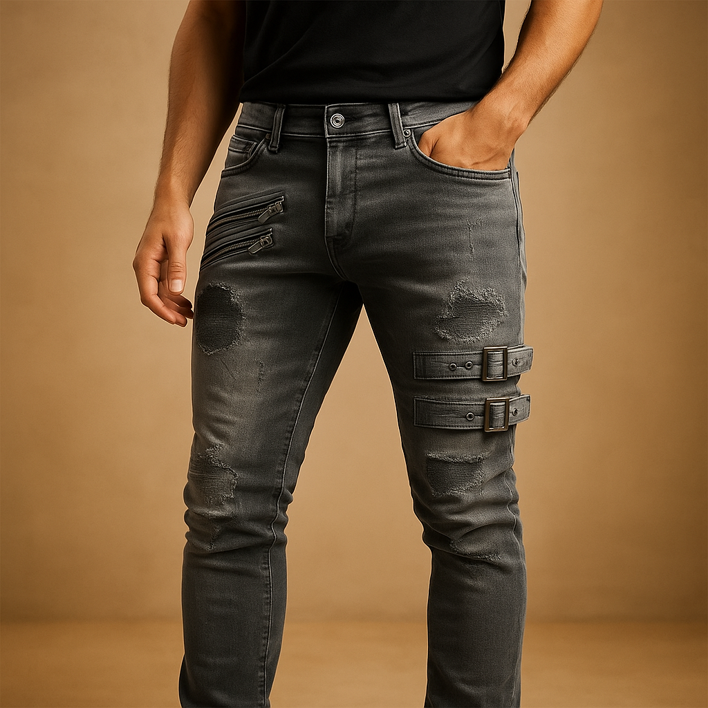 Slim fit stretch jeans voor heren | Daan