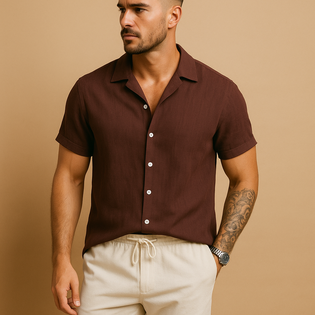 Tweedelige set zomeroutfit voor heren met tijdloos design | Kane